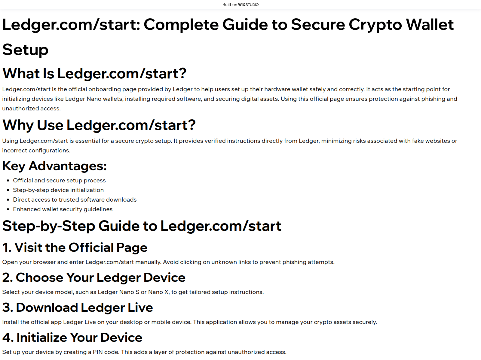 Screenshot of startlegercom.wixstudio.com
