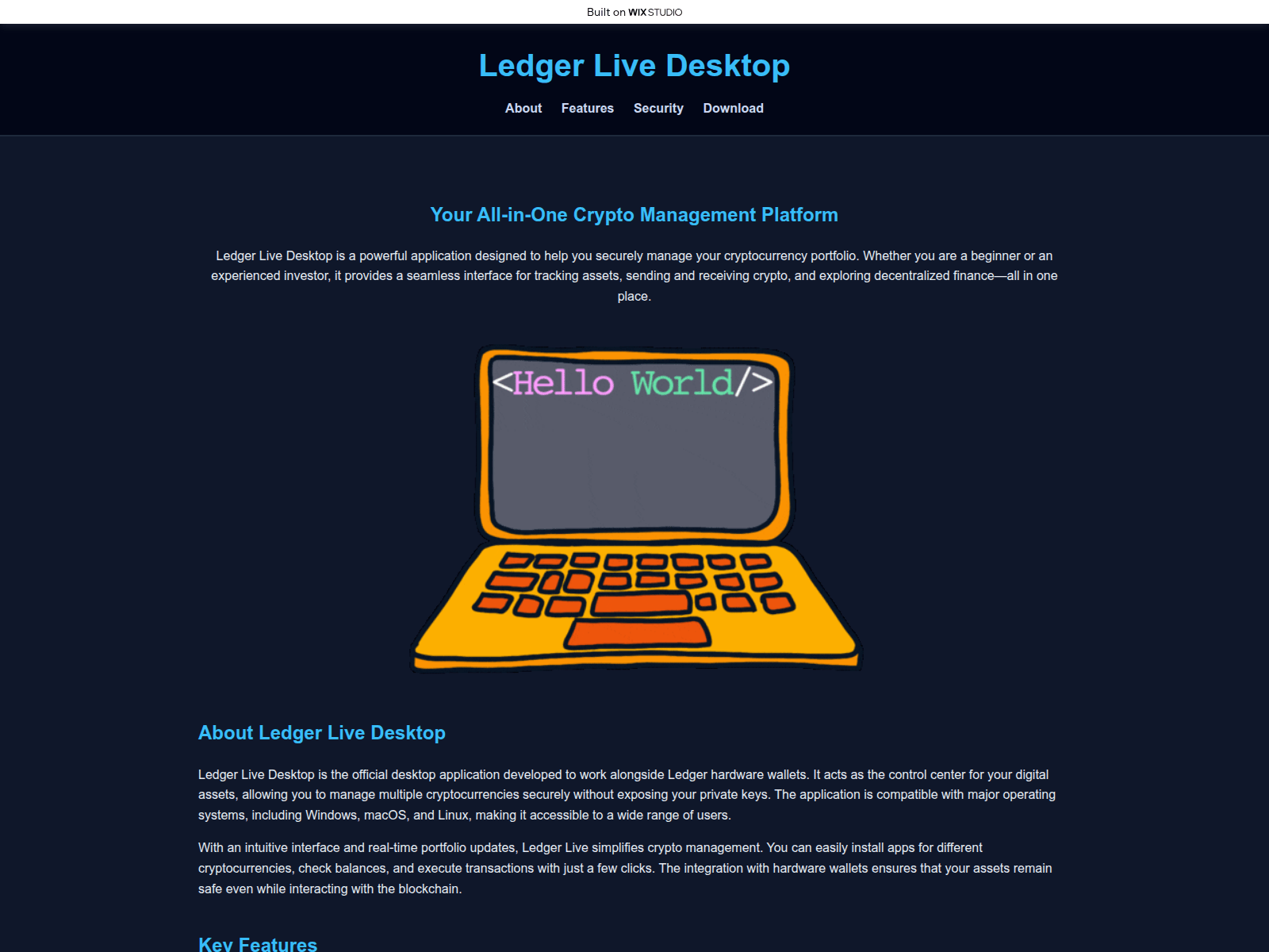 Screenshot of receivedesktops.wixstudio.com