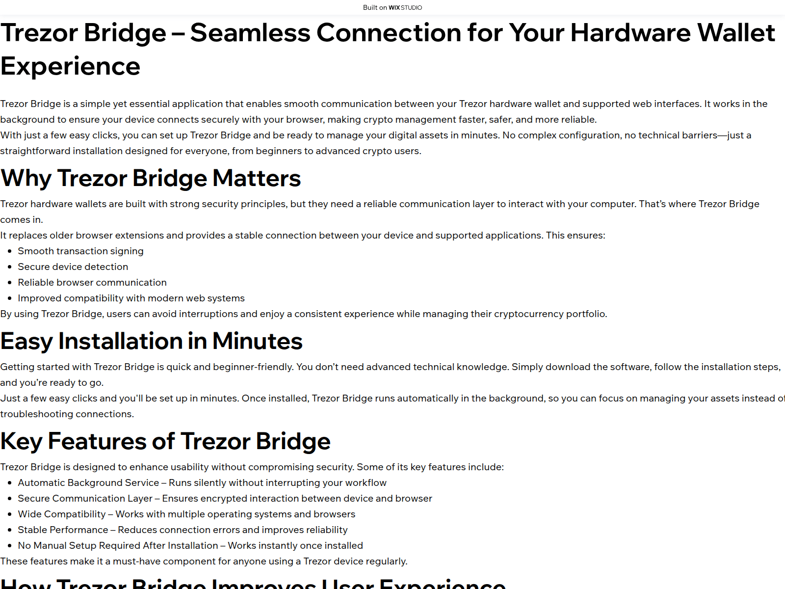 Screenshot of publics-bridge.wixstudio.com