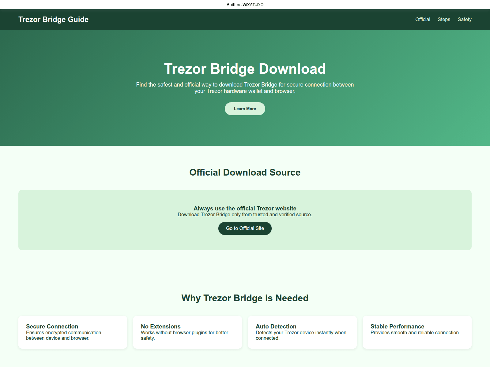 Screenshot of started-bridge-us.wixstudio.com