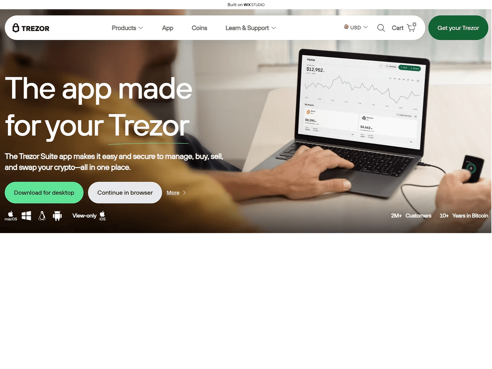 Screenshot of suitsapp-trxzor.wixstudio.com