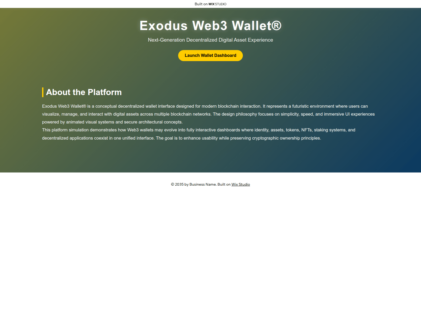 Screenshot of exudosweb-apps.wixstudio.com