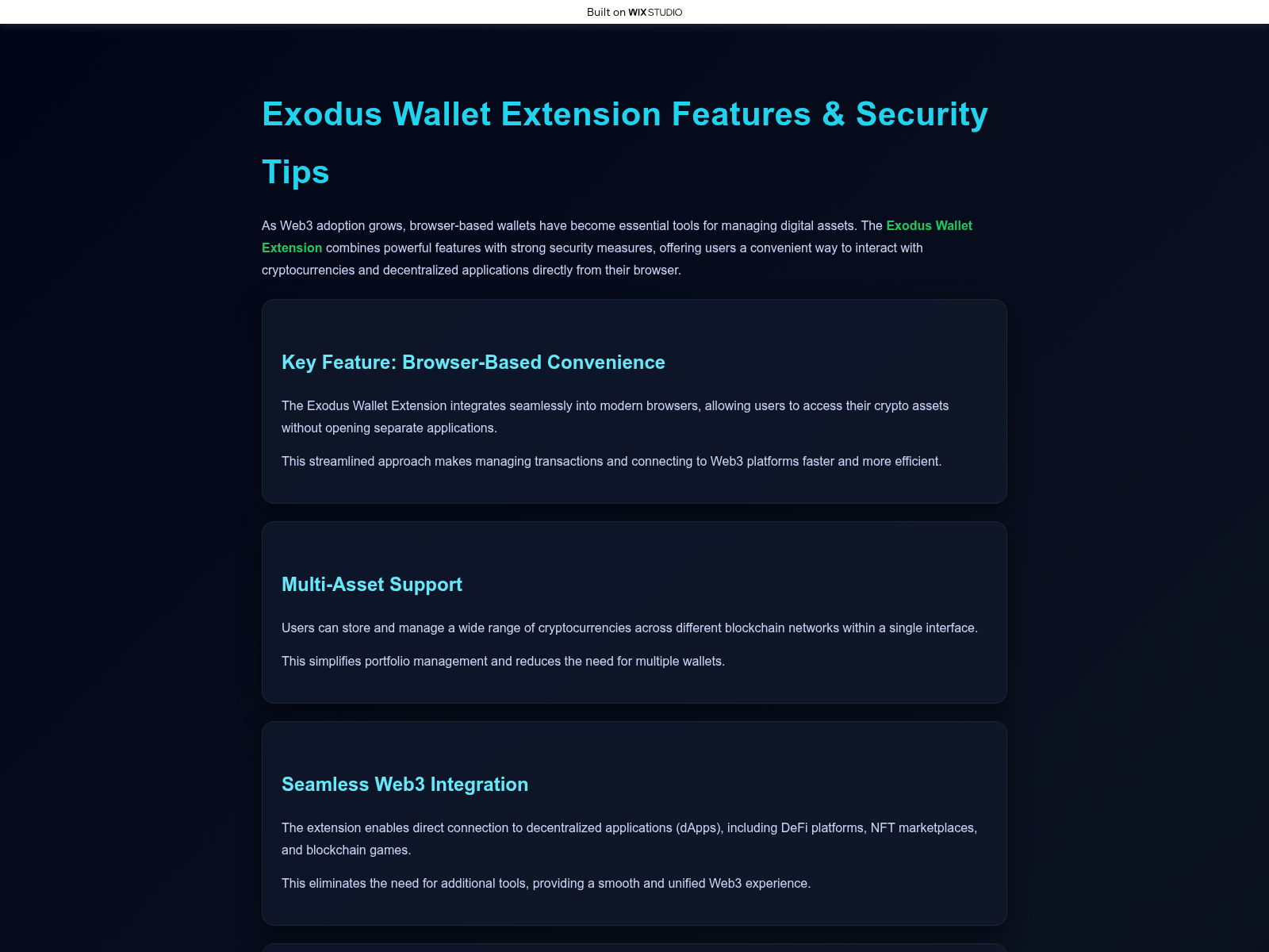 Screenshot of en-exdodus-ext.wixstudio.com