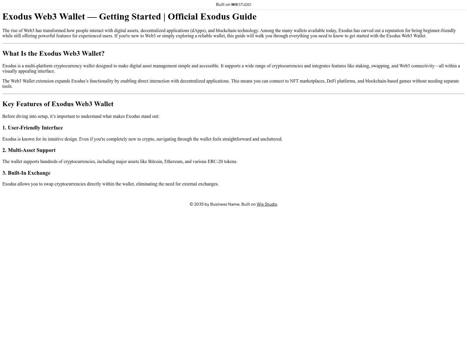 Screenshot of exaduss-apps.wixstudio.com