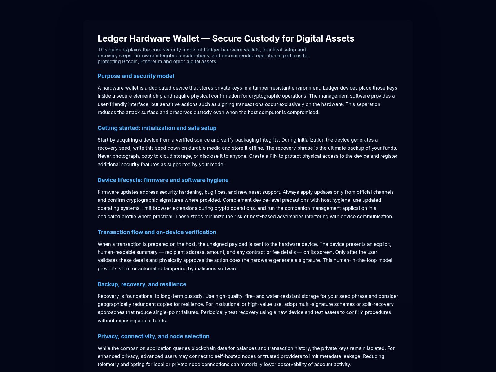 Screenshot of hardwre-ldger.pages.dev