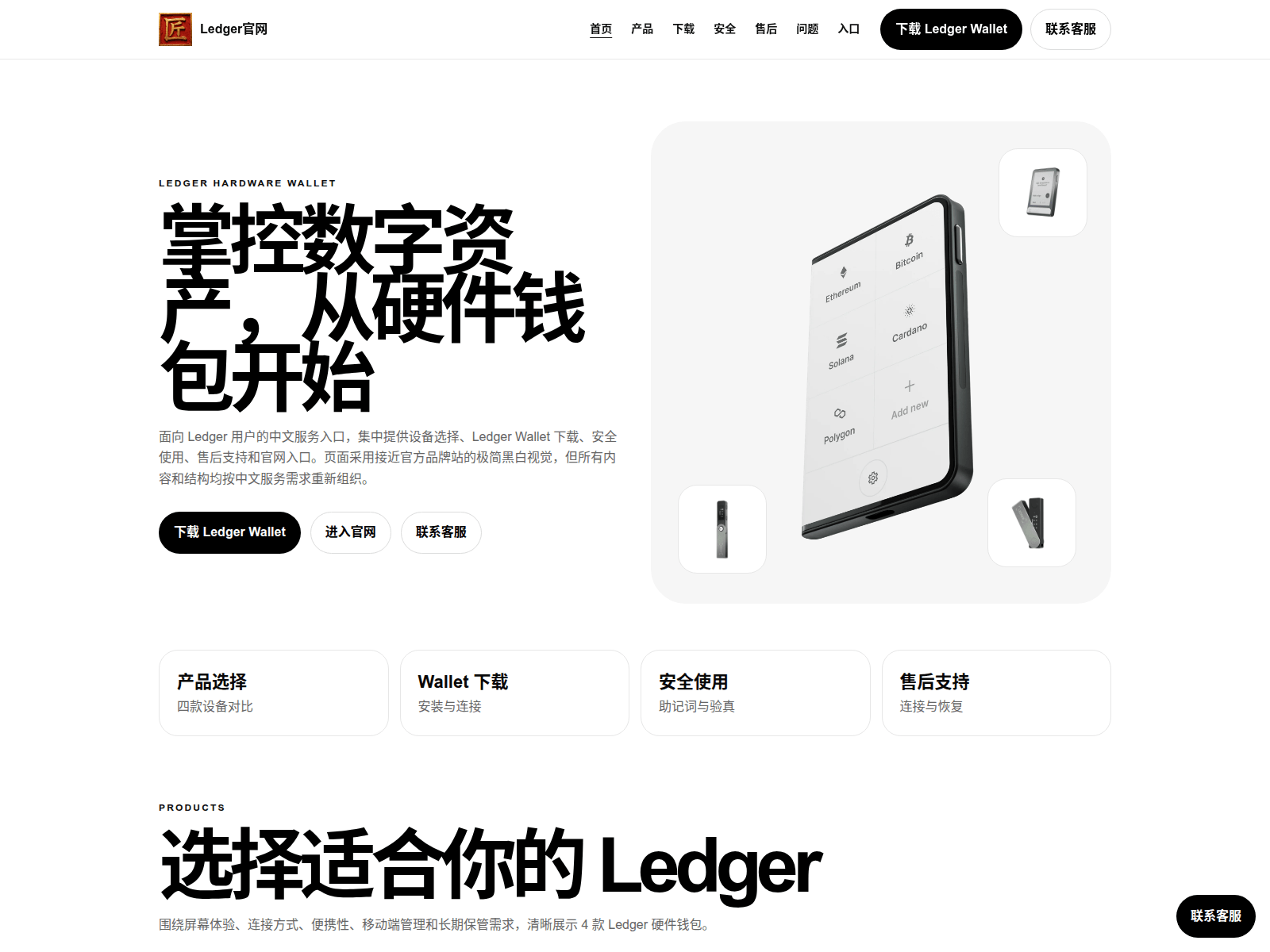 Screenshot of www.ledger-supplypro.com