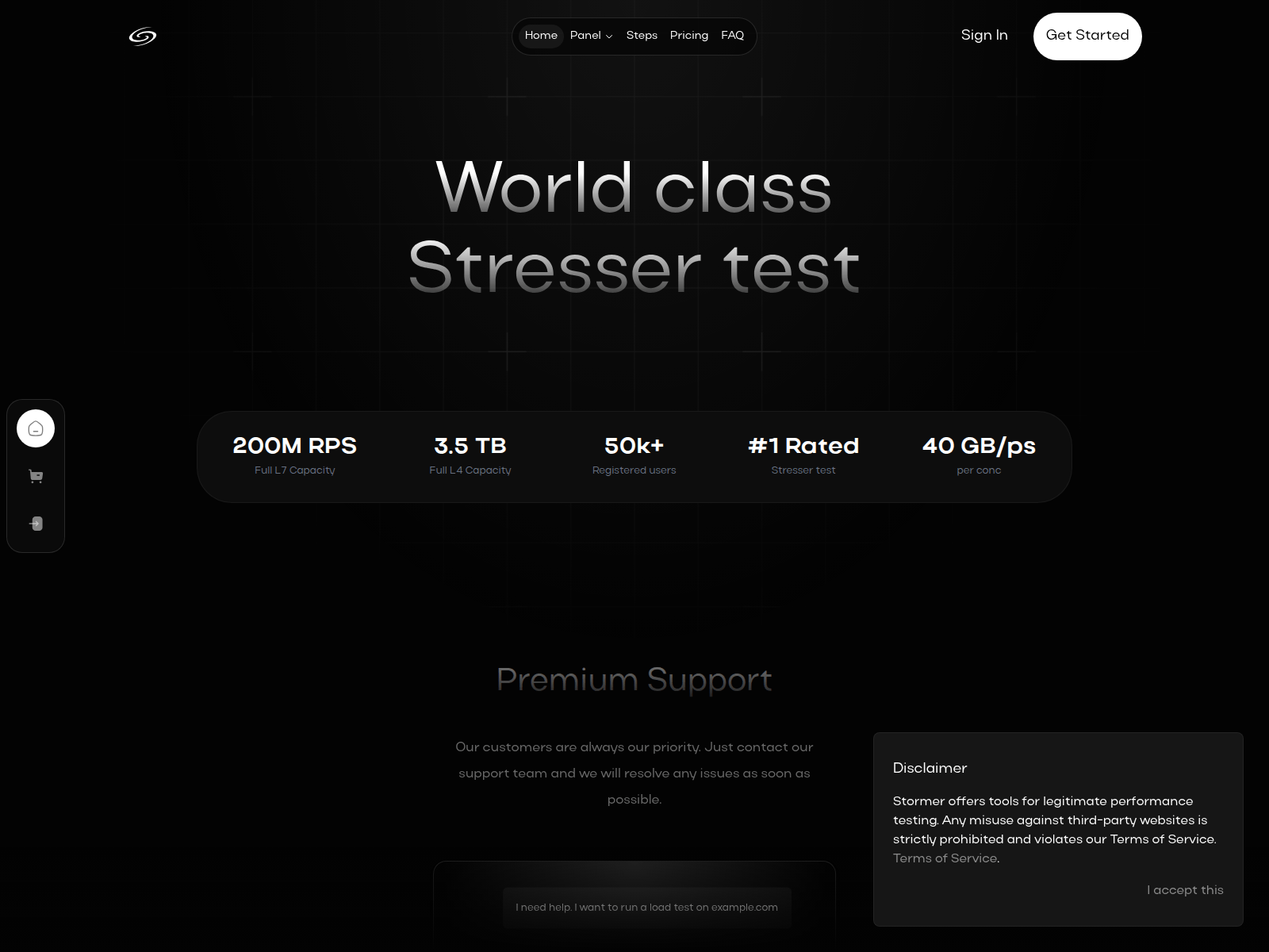Screenshot of stormer.su