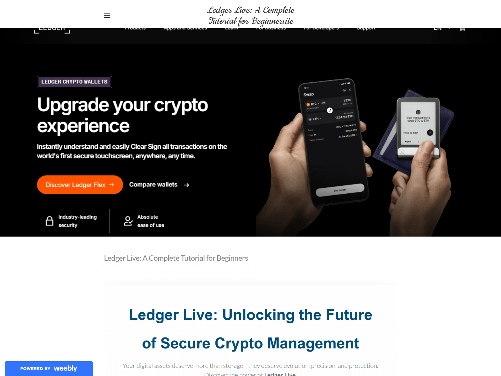 Screenshot of net-leddger-live.weebly.com