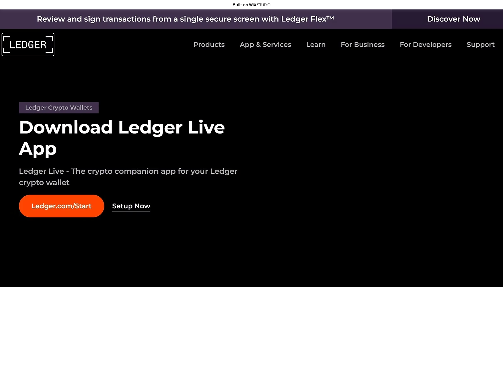 Screenshot of ledgliveus.wixstudio.com