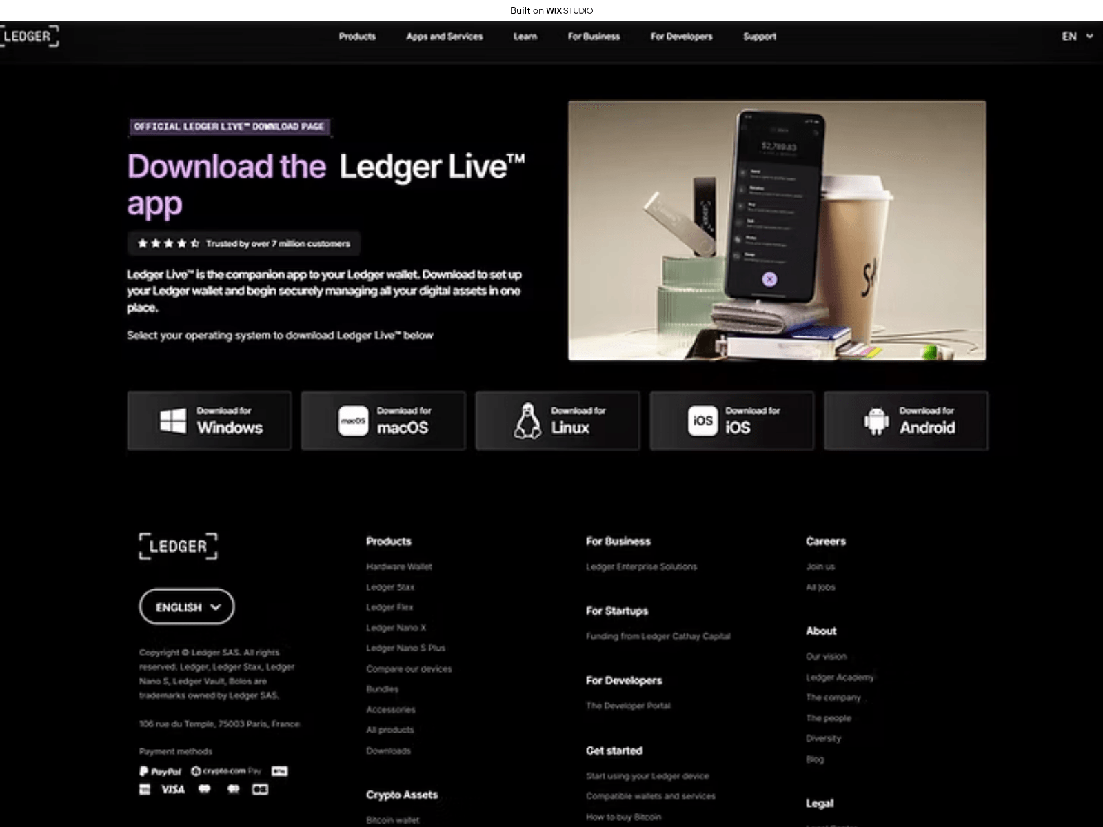 Screenshot of desktop-cloud.wixstudio.com