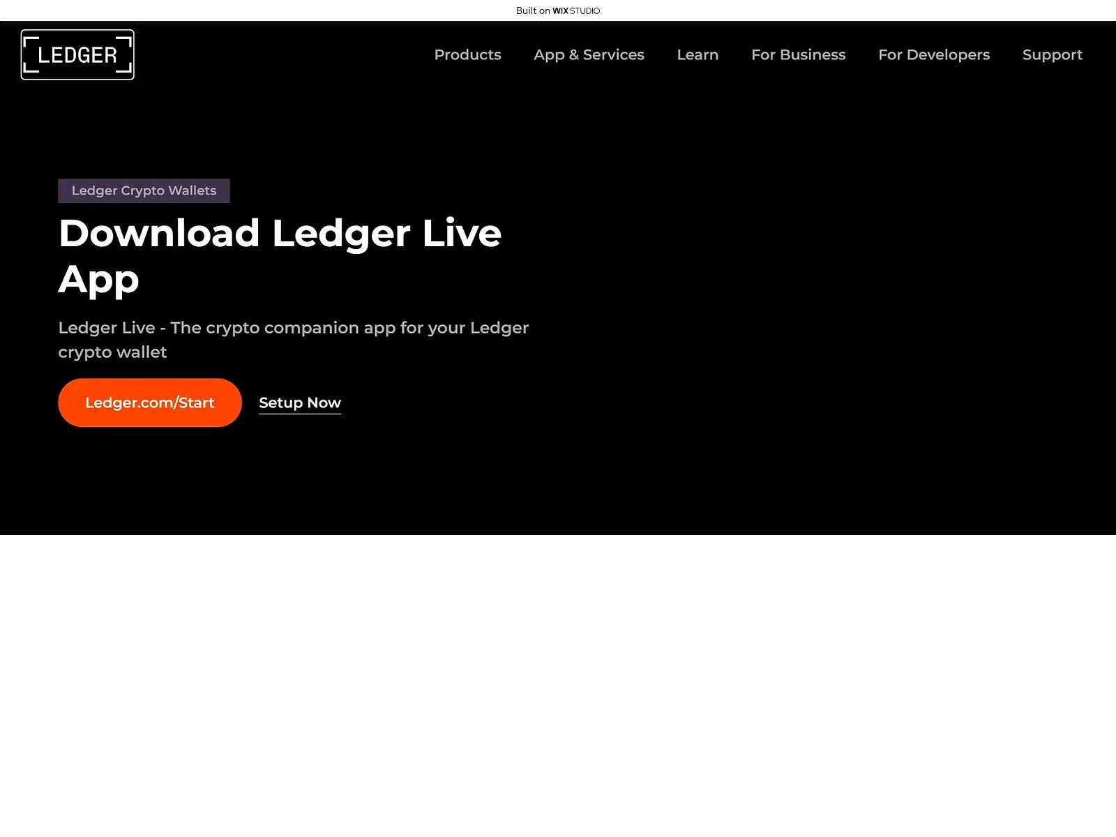 Screenshot of starts-lexdger.wixstudio.com