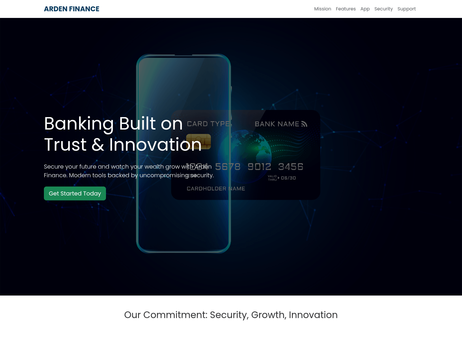 Screenshot of ardenfinance.xyz