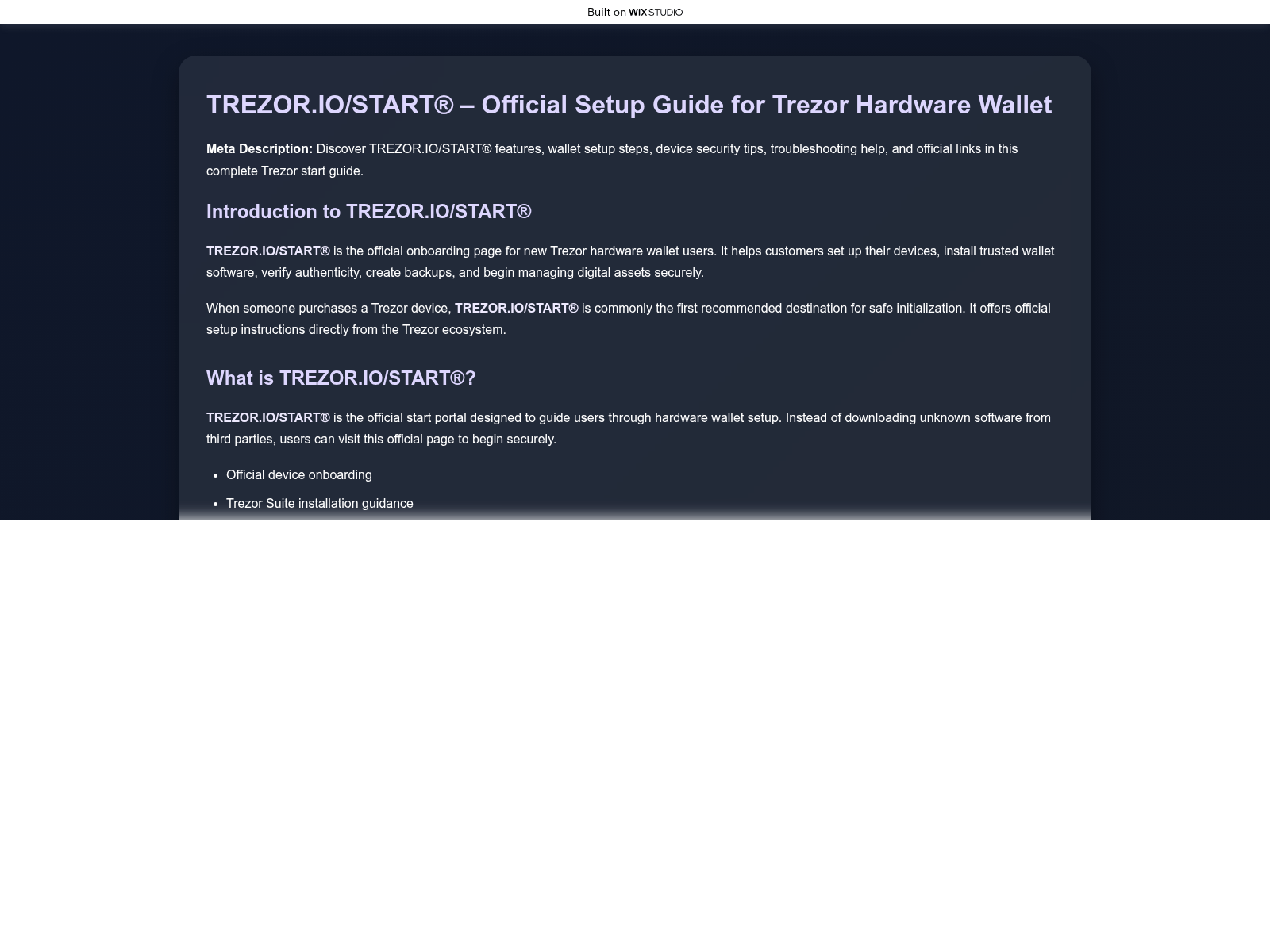 Screenshot of enatrtiotreze.wixstudio.com