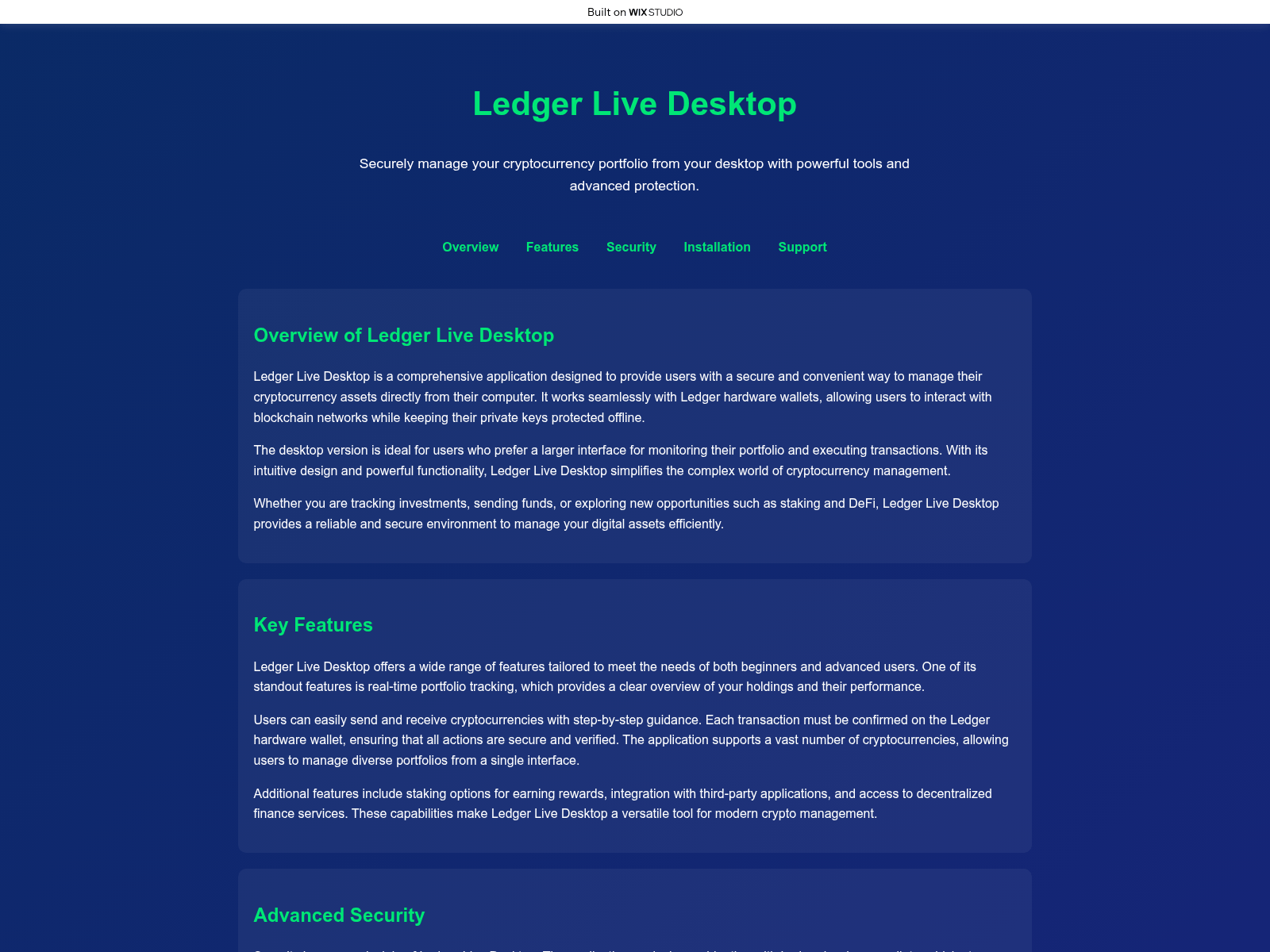 Screenshot of desktop-platforms.wixstudio.com