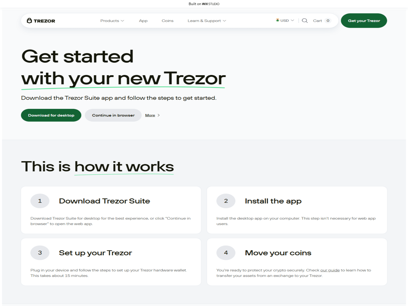 Screenshot of trezoapps-page.wixstudio.com