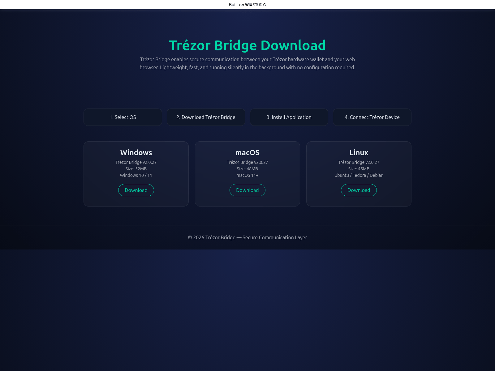 Screenshot of panel-bridge.wixstudio.com