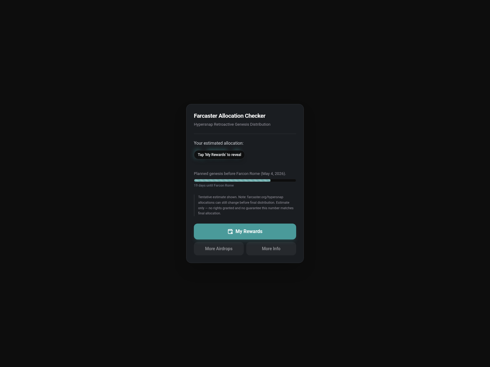 Screenshot of farsaster.xyz