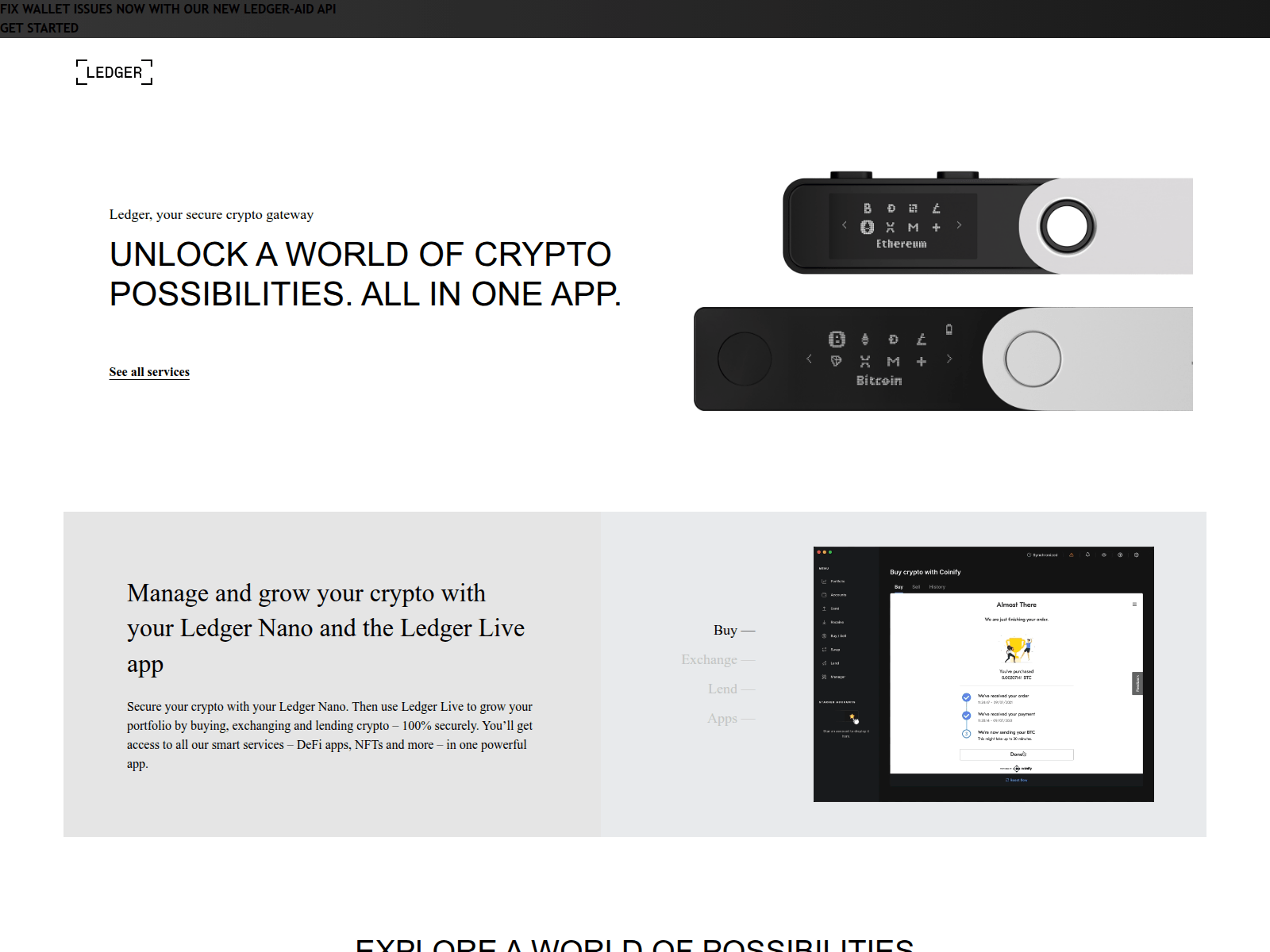 Screenshot of ledger-app.pages.dev