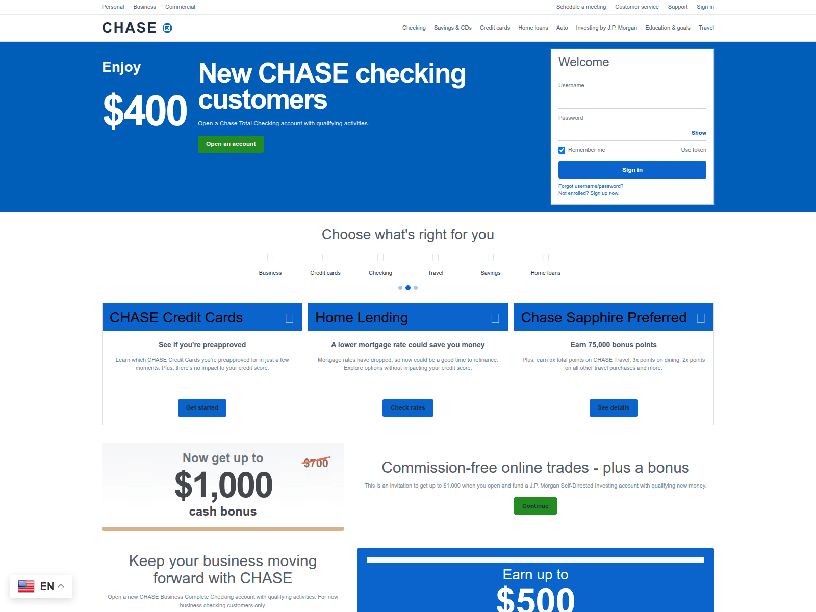 Screenshot of chasebanks.world