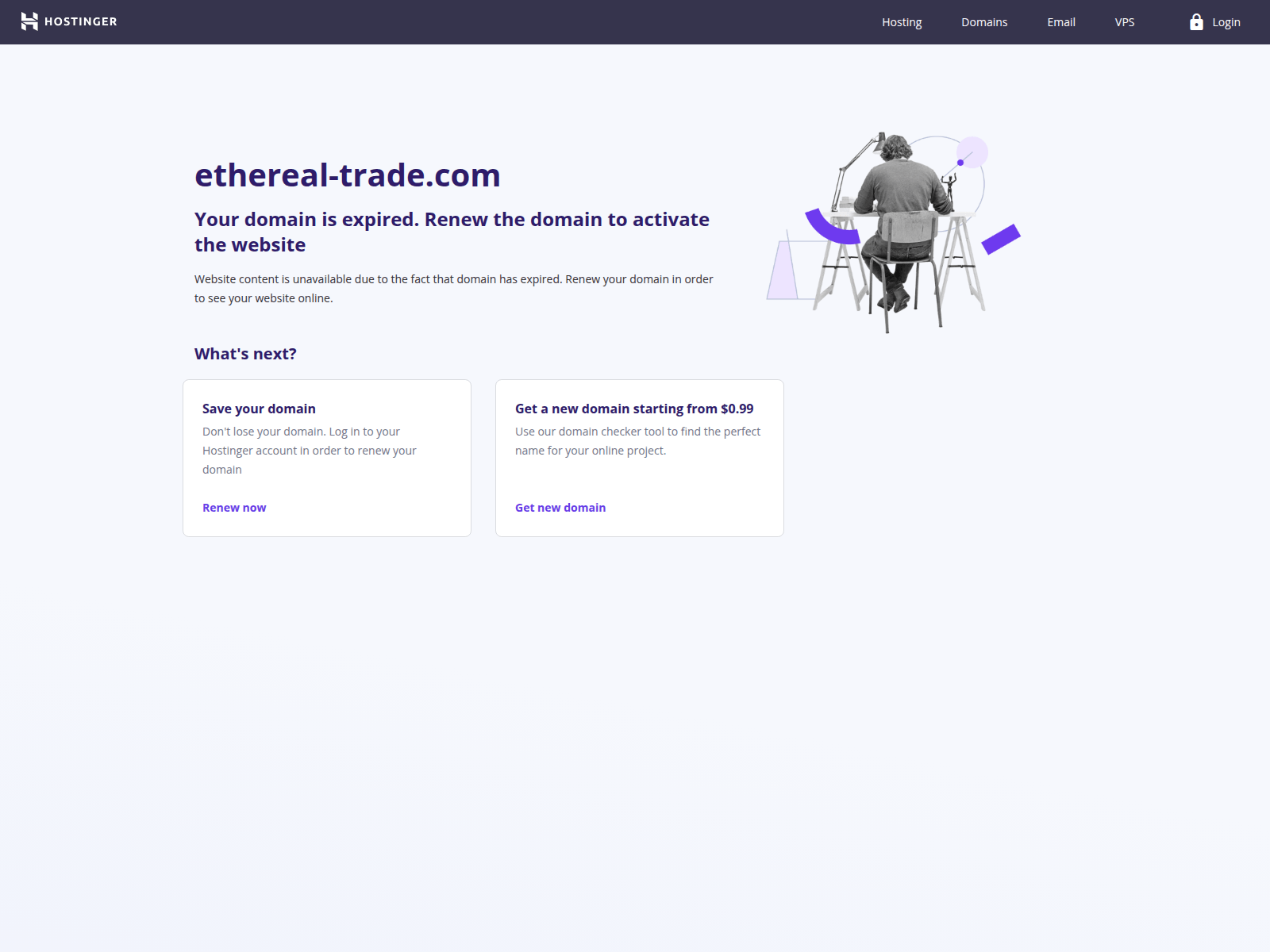 Screenshot of ethereal-trade.com