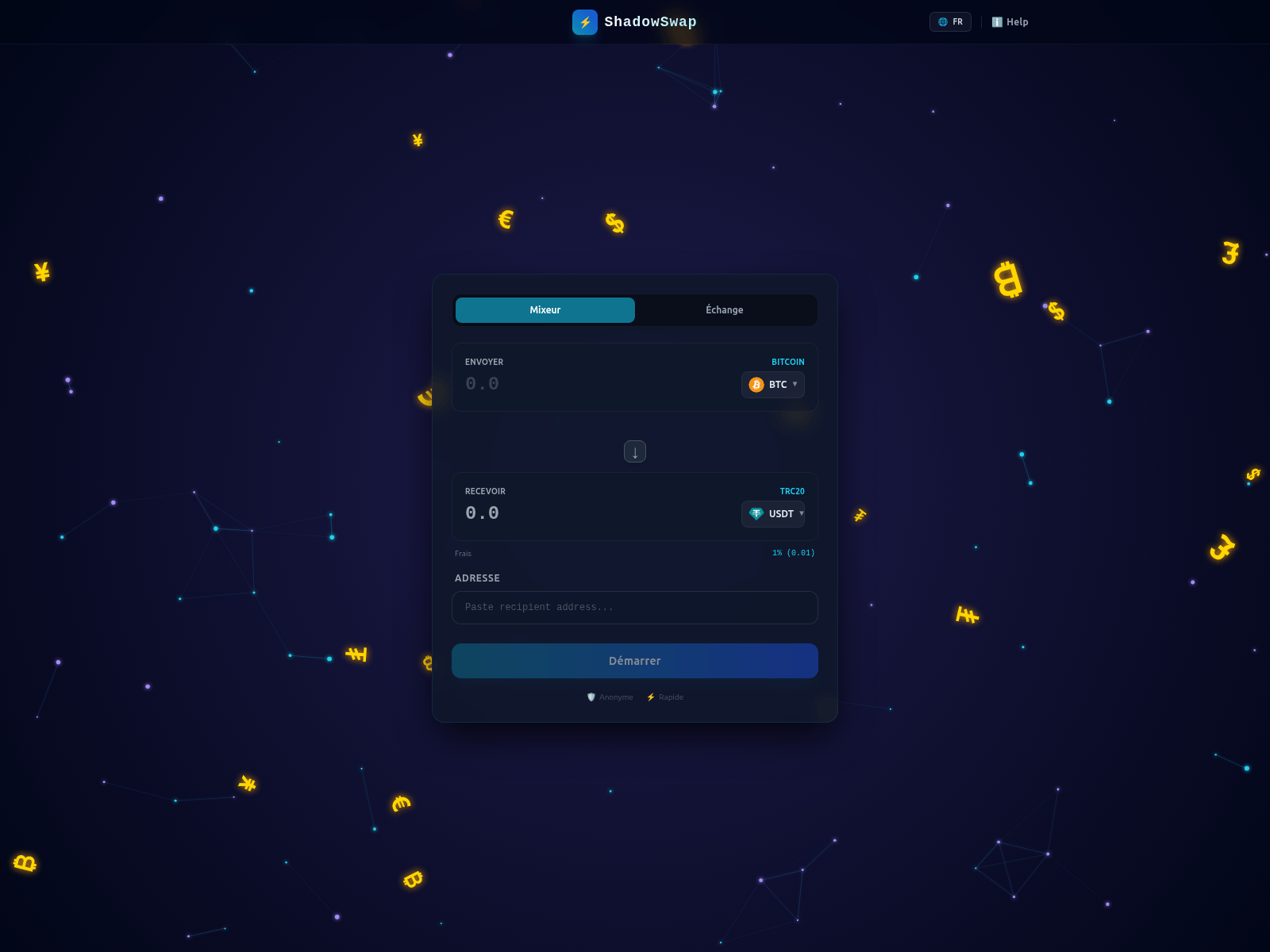 Screenshot of mixingcash.site