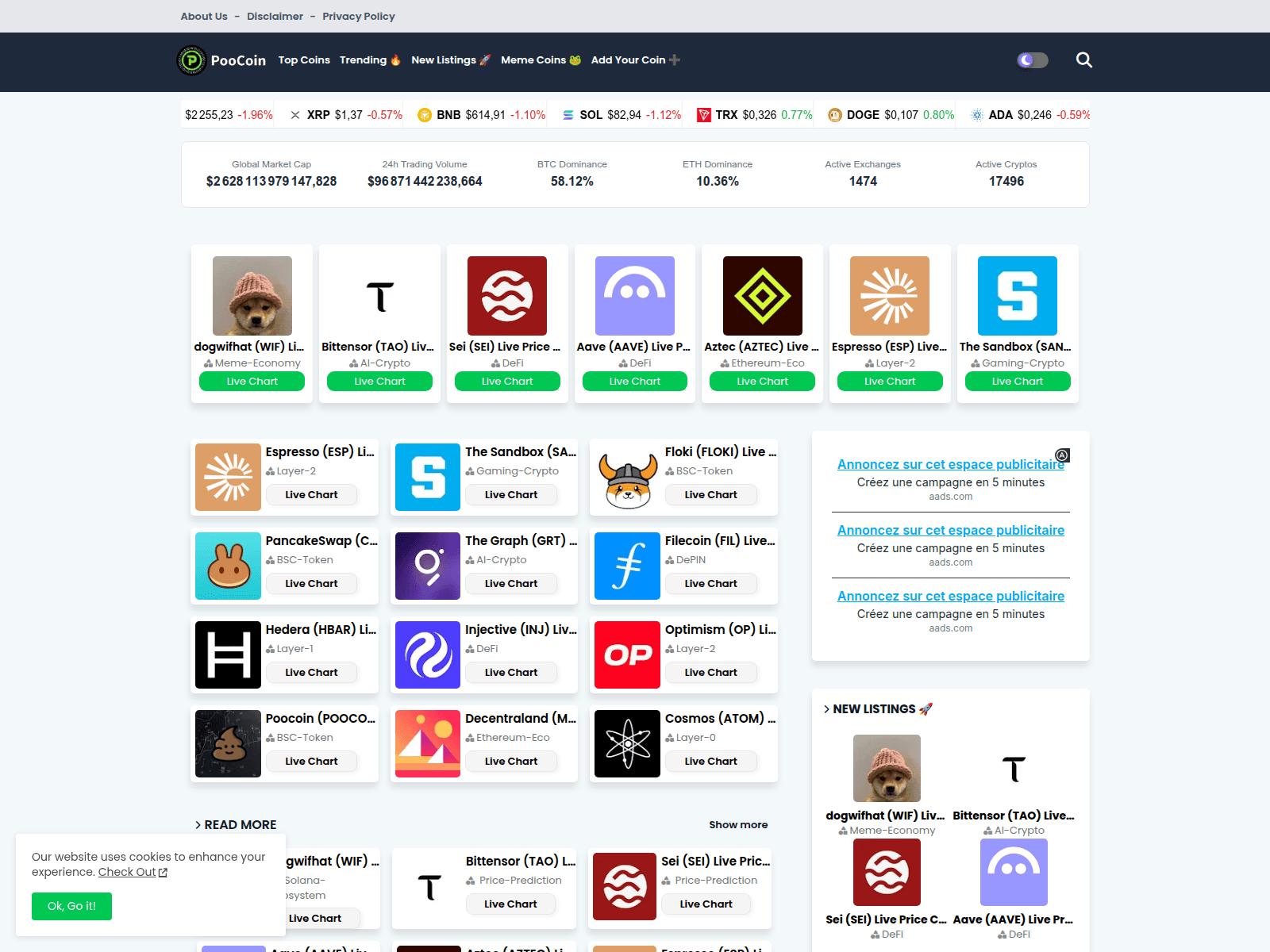 Screenshot of poocoin.in