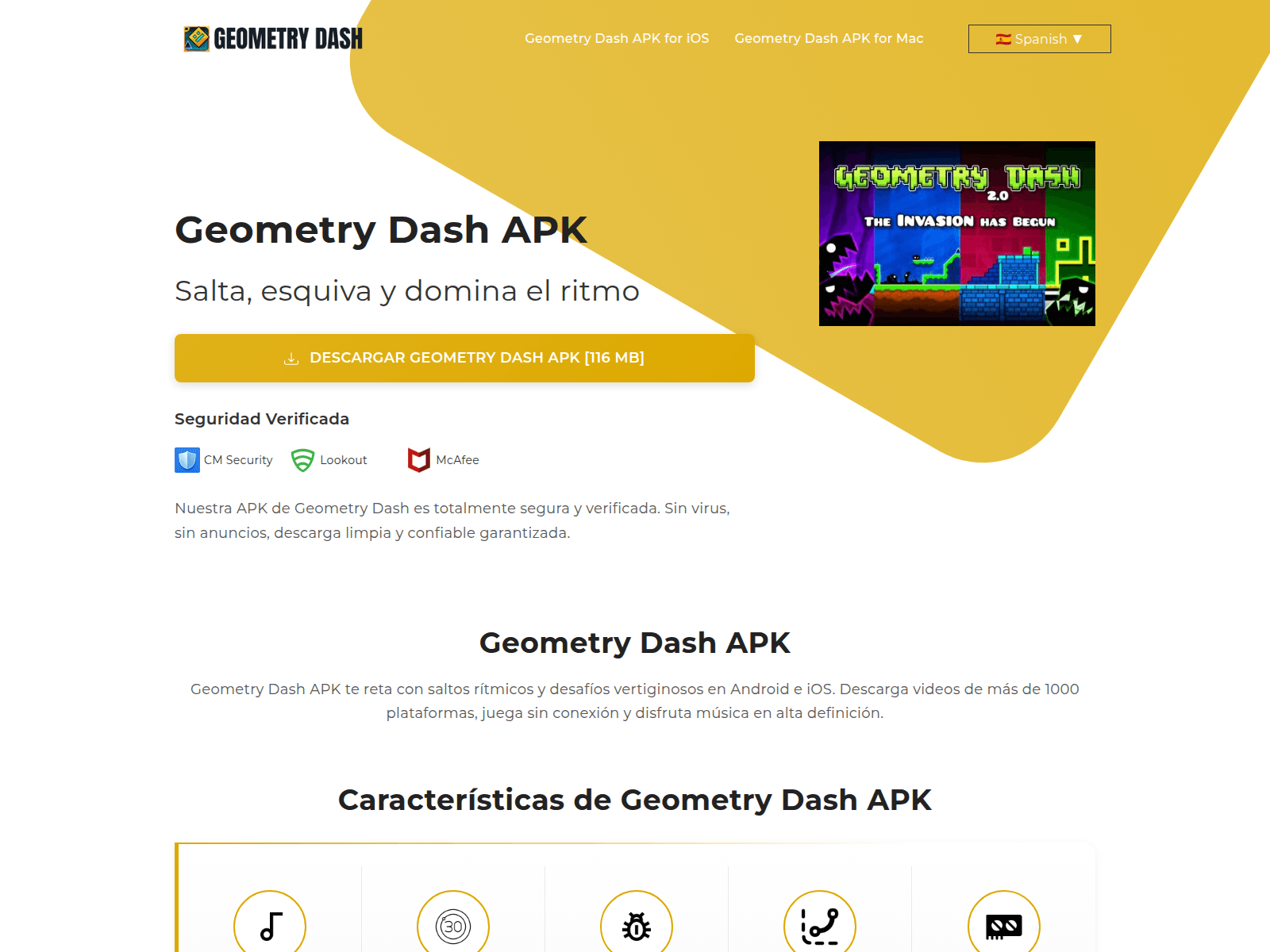 Screenshot of geometrydashs.com.co