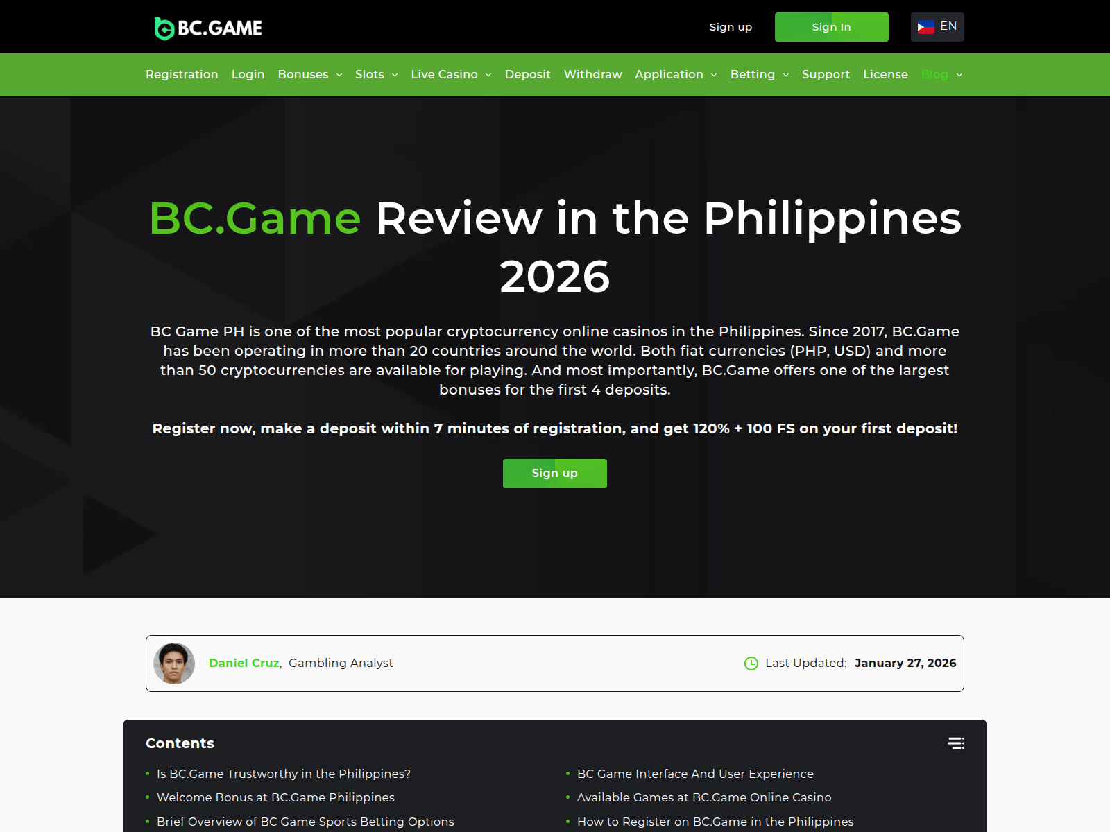 Screenshot of bc-game-philippines.com