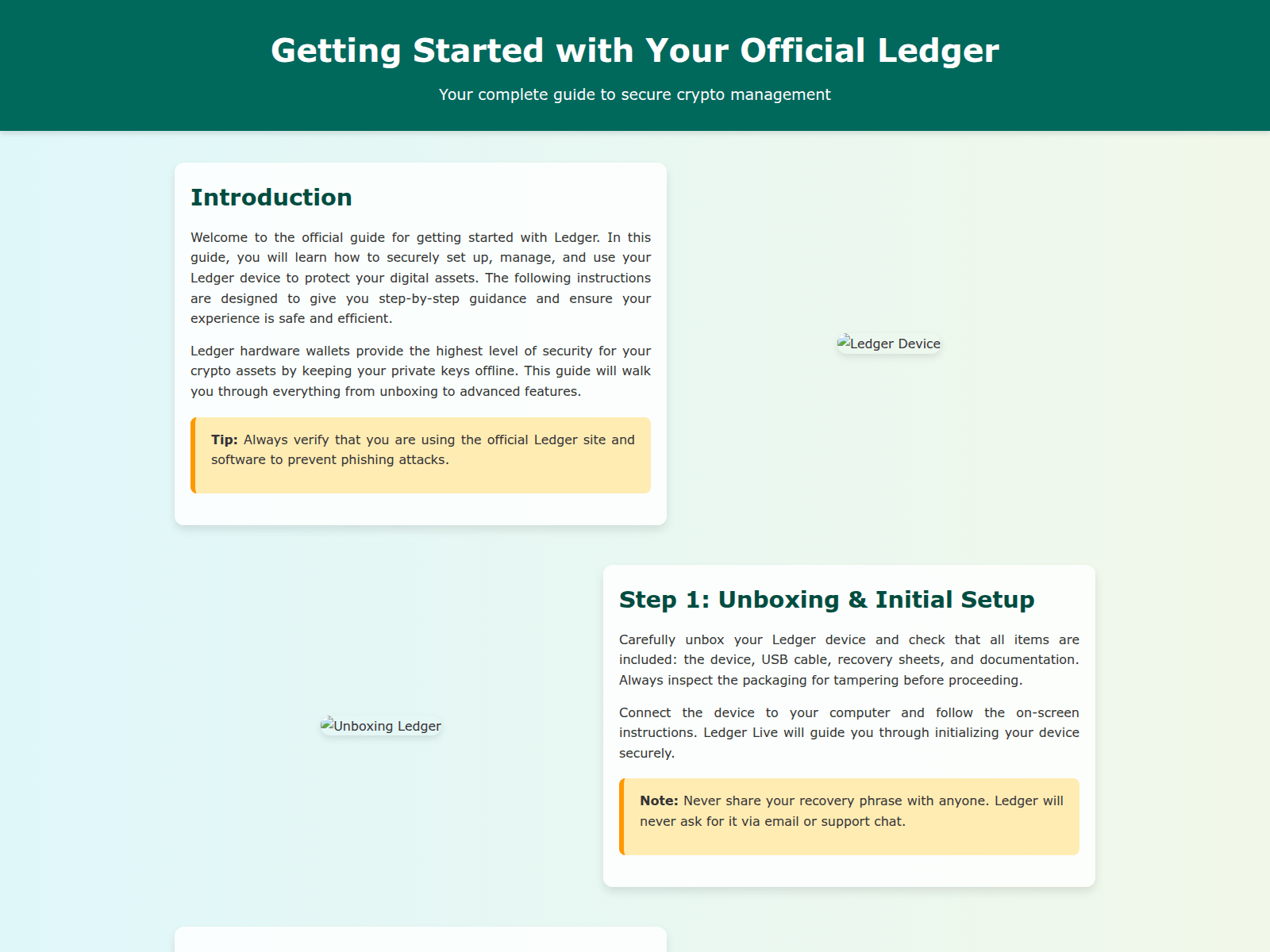 Screenshot of conncet-start-ledger.pages.dev