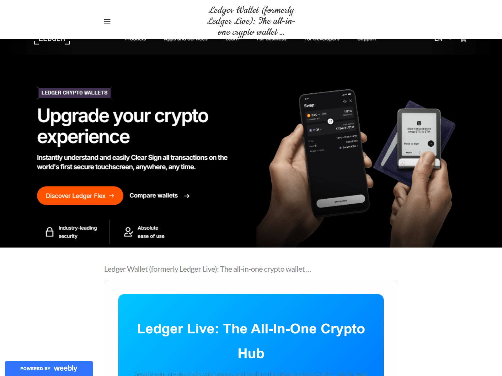 Screenshot of get-live-leddgr.weebly.com