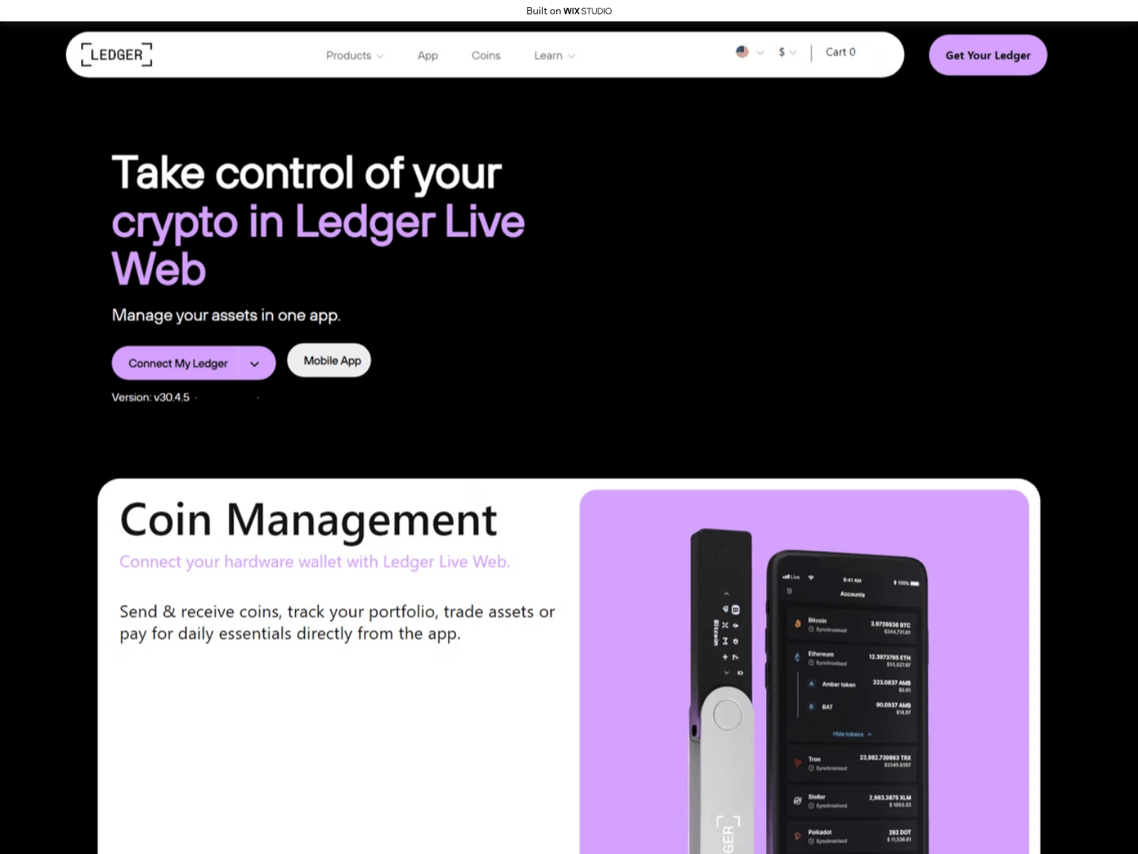 Screenshot of ledgrlivd.wixstudio.com