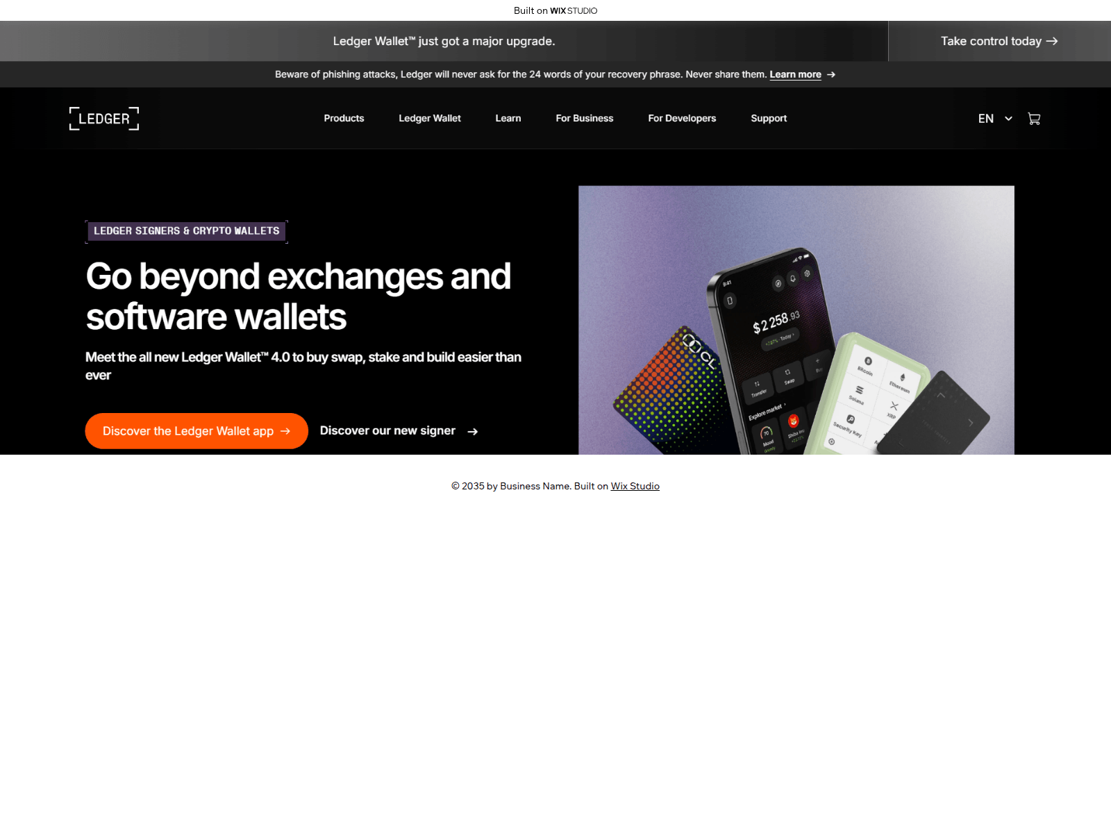 Screenshot of applive-ledge.wixstudio.com