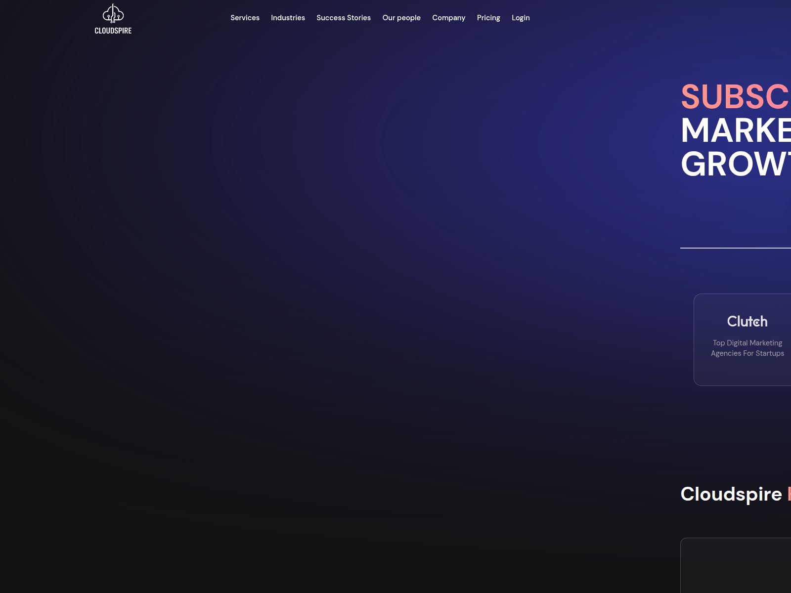 Screenshot of cloudspire-works.com