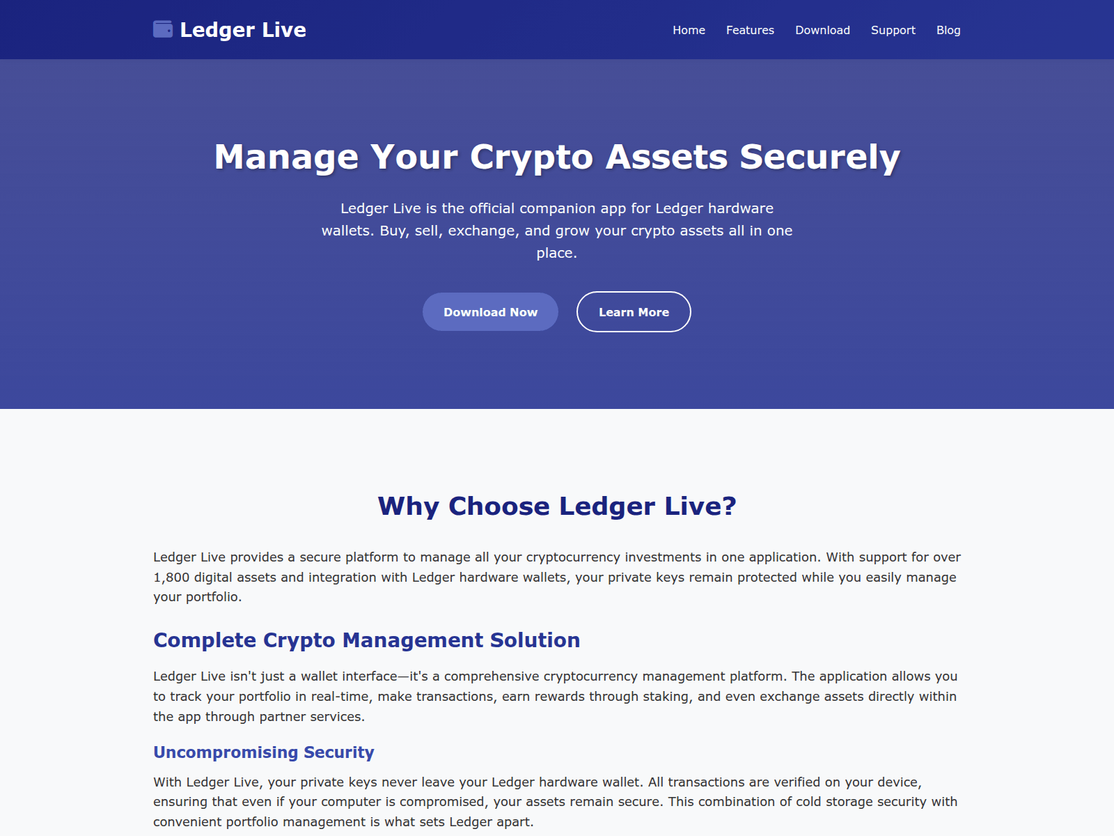 Screenshot of current-ledger-live.pages.dev