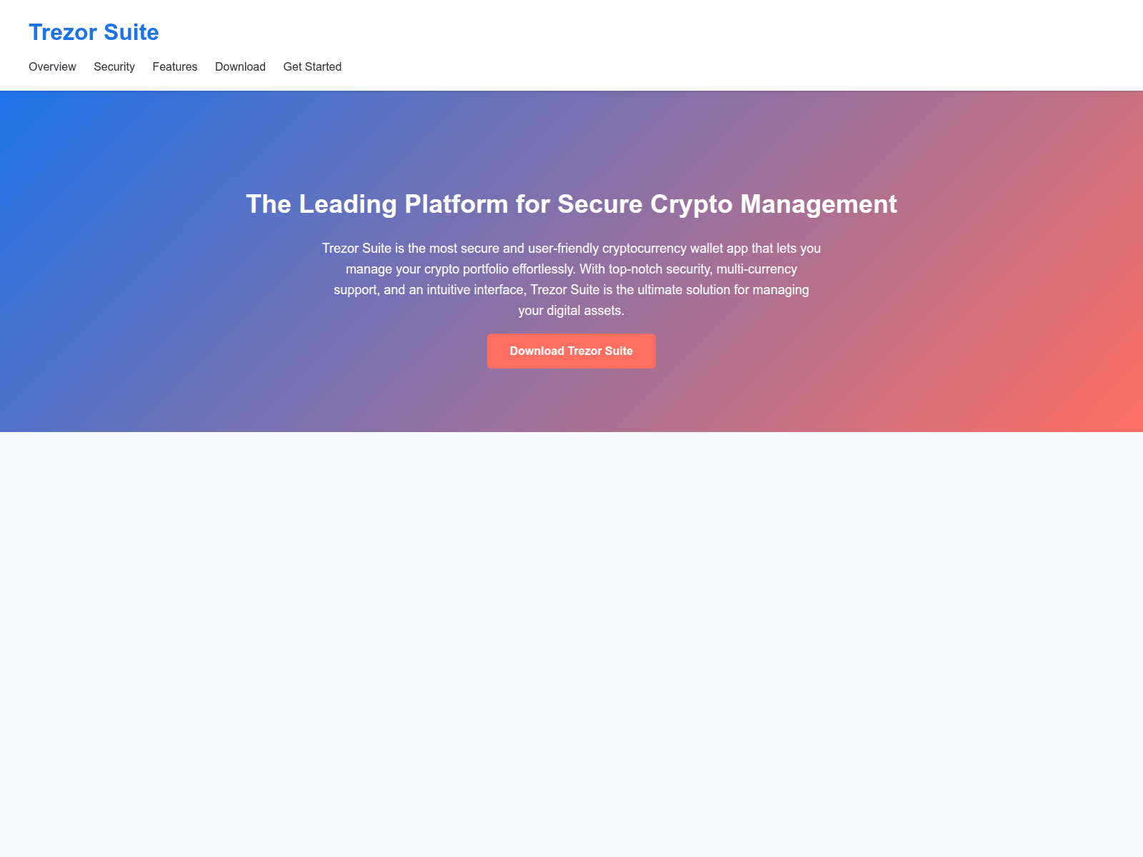 Screenshot of trezr-suite-ensio.pages.dev