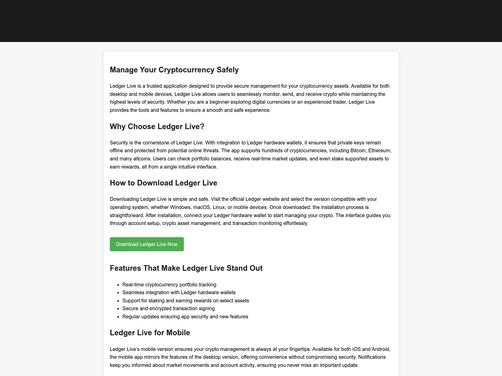 Screenshot of ledgerlive---download.pages.dev