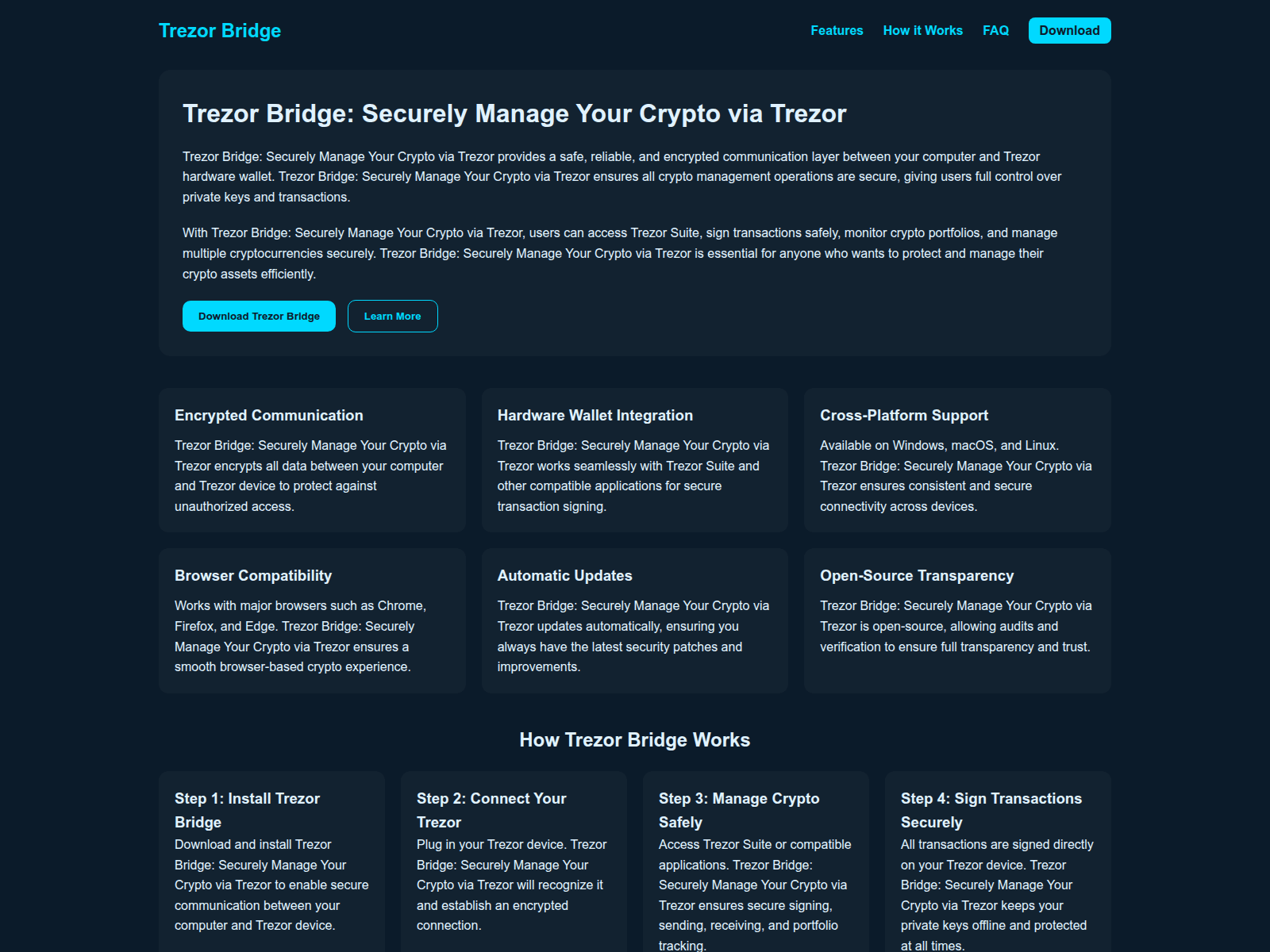 Screenshot of bridge-trezzer-us.pages.dev