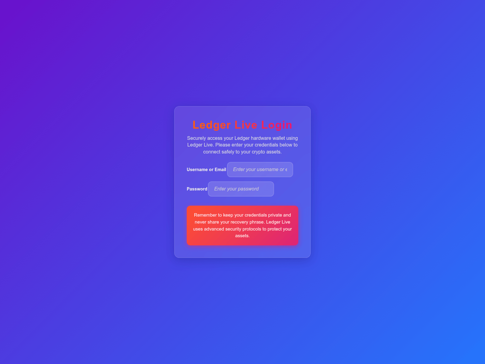 Screenshot of project-ledgrlive-io.pages.dev