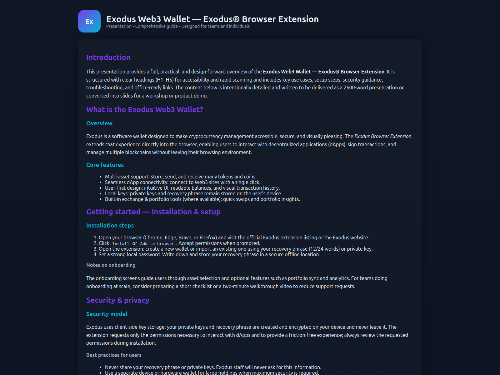 Screenshot of exodasweb-us.pages.dev