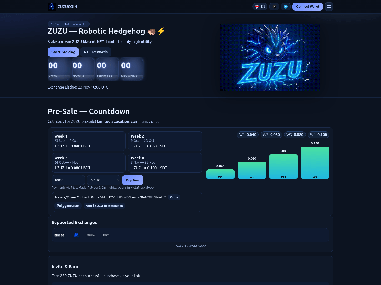 Screenshot of zuzucoin.xyz