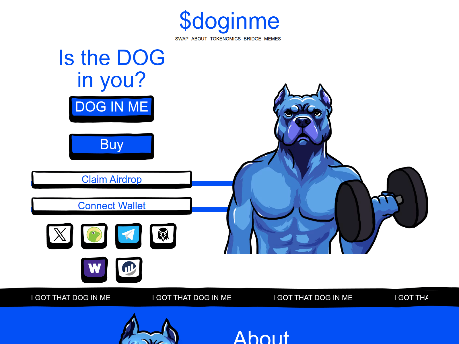 Screenshot of dogin-meme.pages.dev