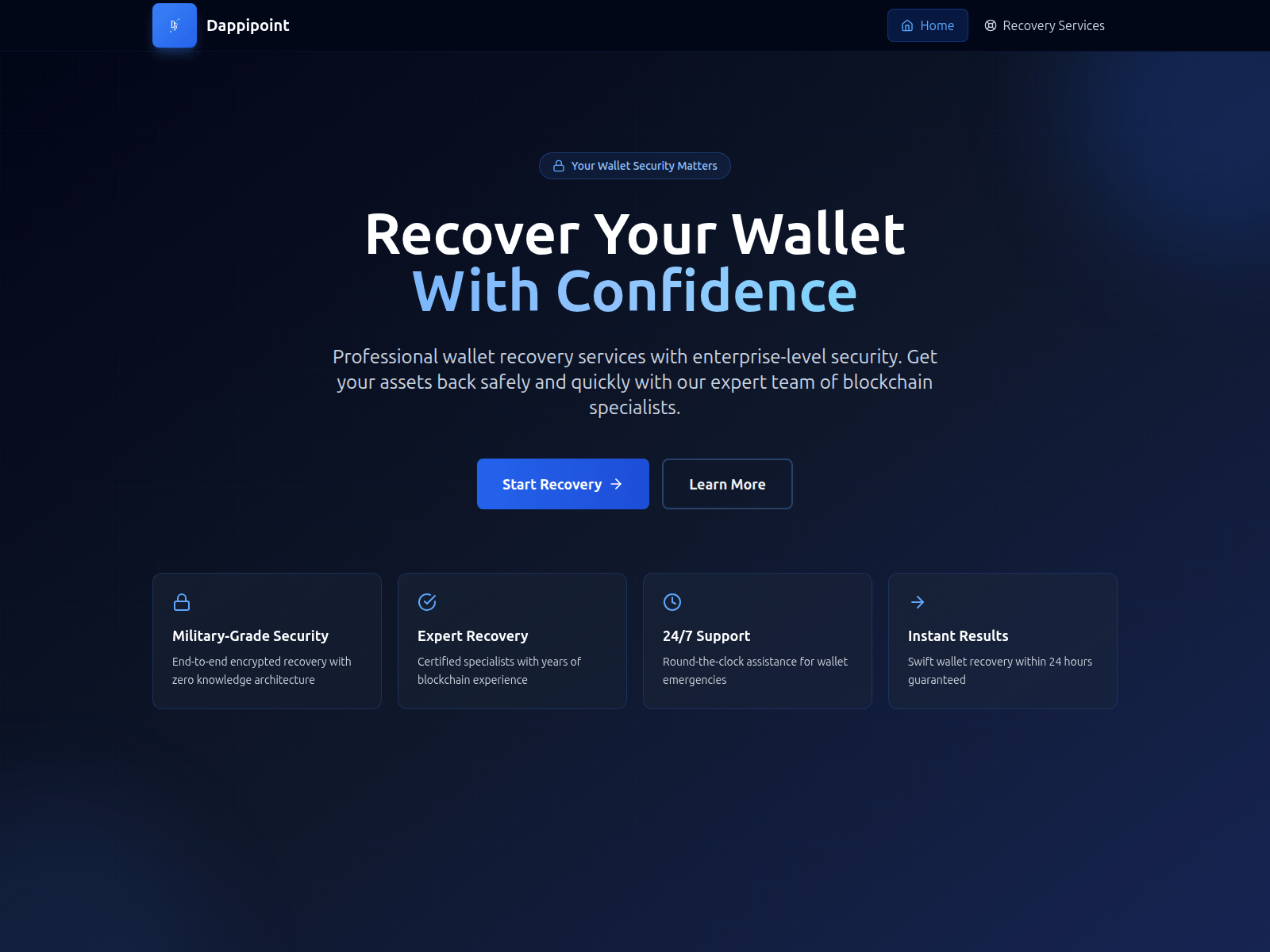 Screenshot of dappipoint.xyz