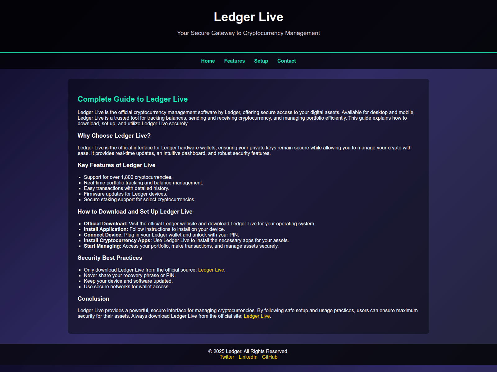 Screenshot of io-leger-live.pages.dev