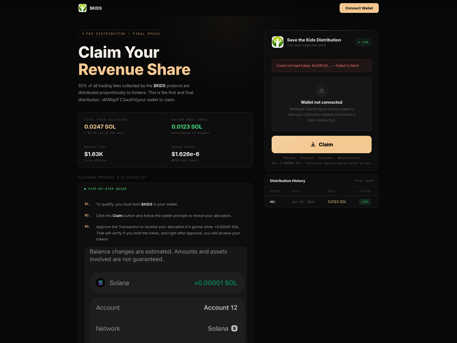 Screenshot of sharon-solana.pages.dev