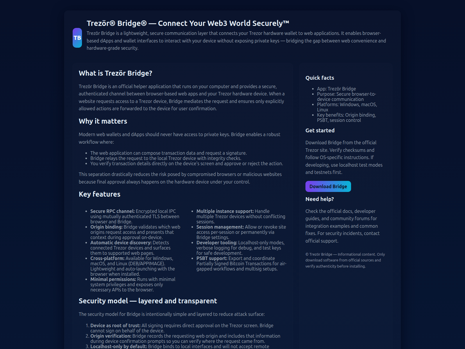 Screenshot of io-briedge-trezr.pages.dev