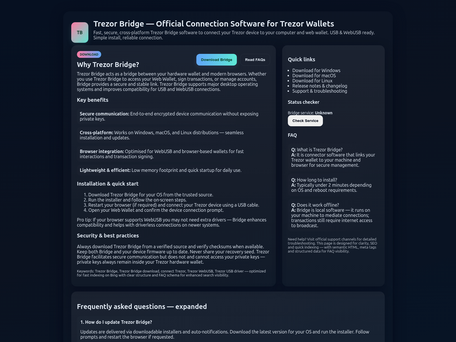 Screenshot of traisar--briddge.pages.dev
