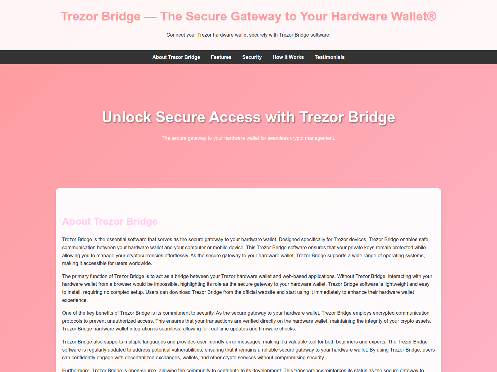 Screenshot of bradge-trazoor.pages.dev
