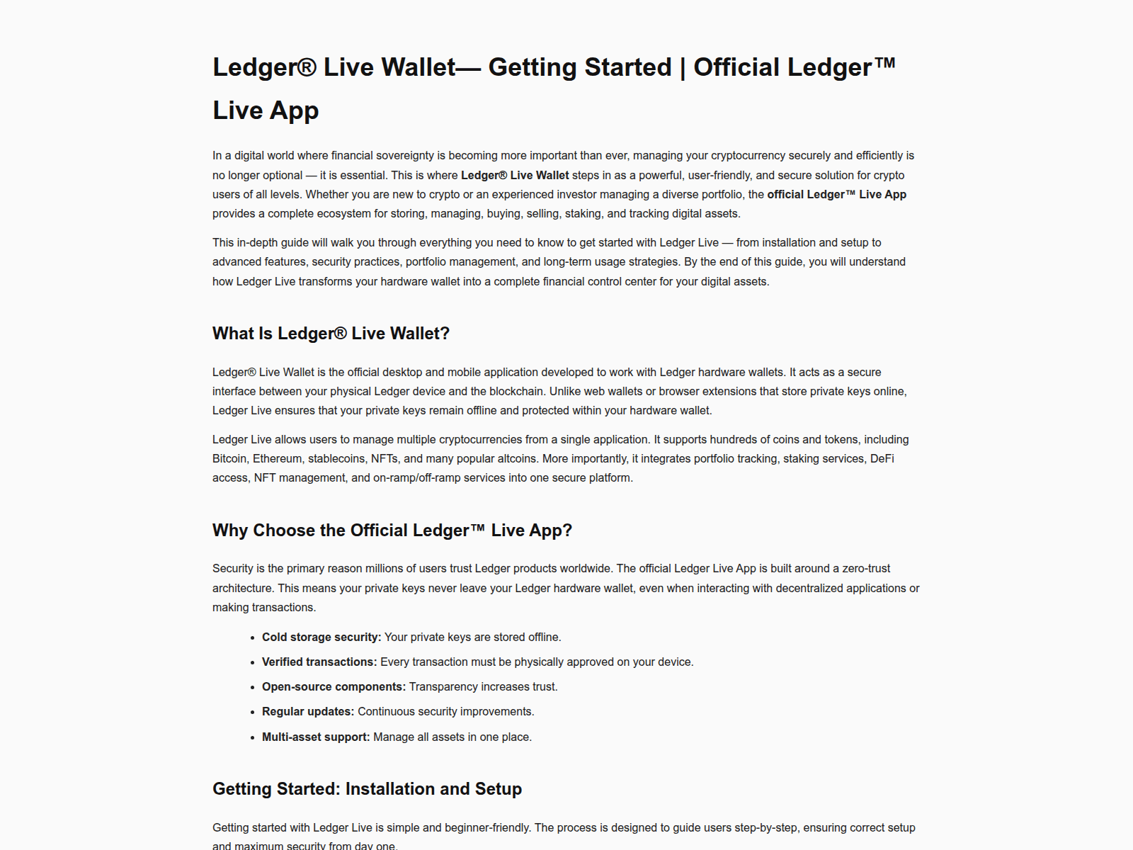 Screenshot of ledgewallet.pages.dev