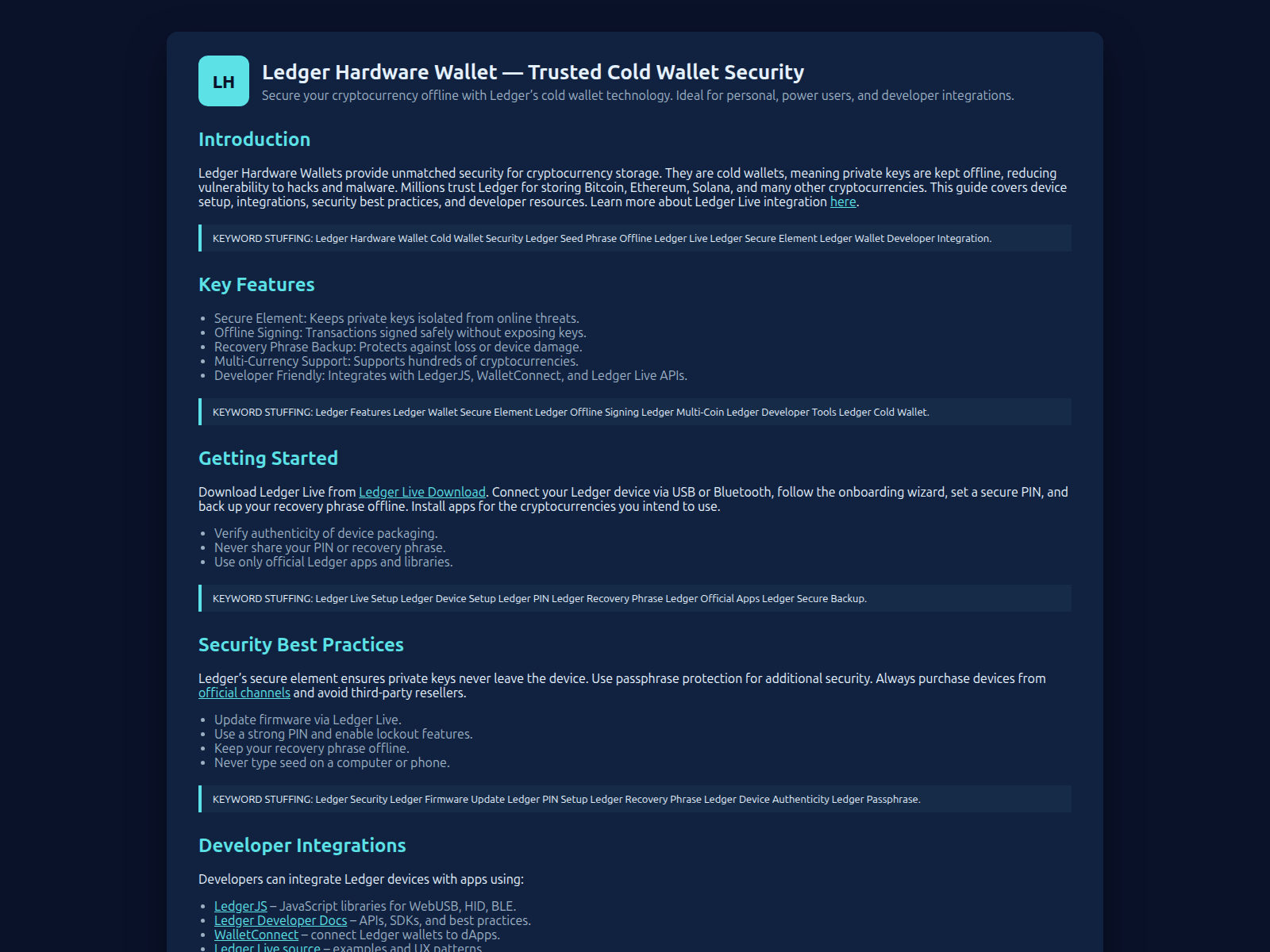 Screenshot of ledgrwallet-learn.pages.dev