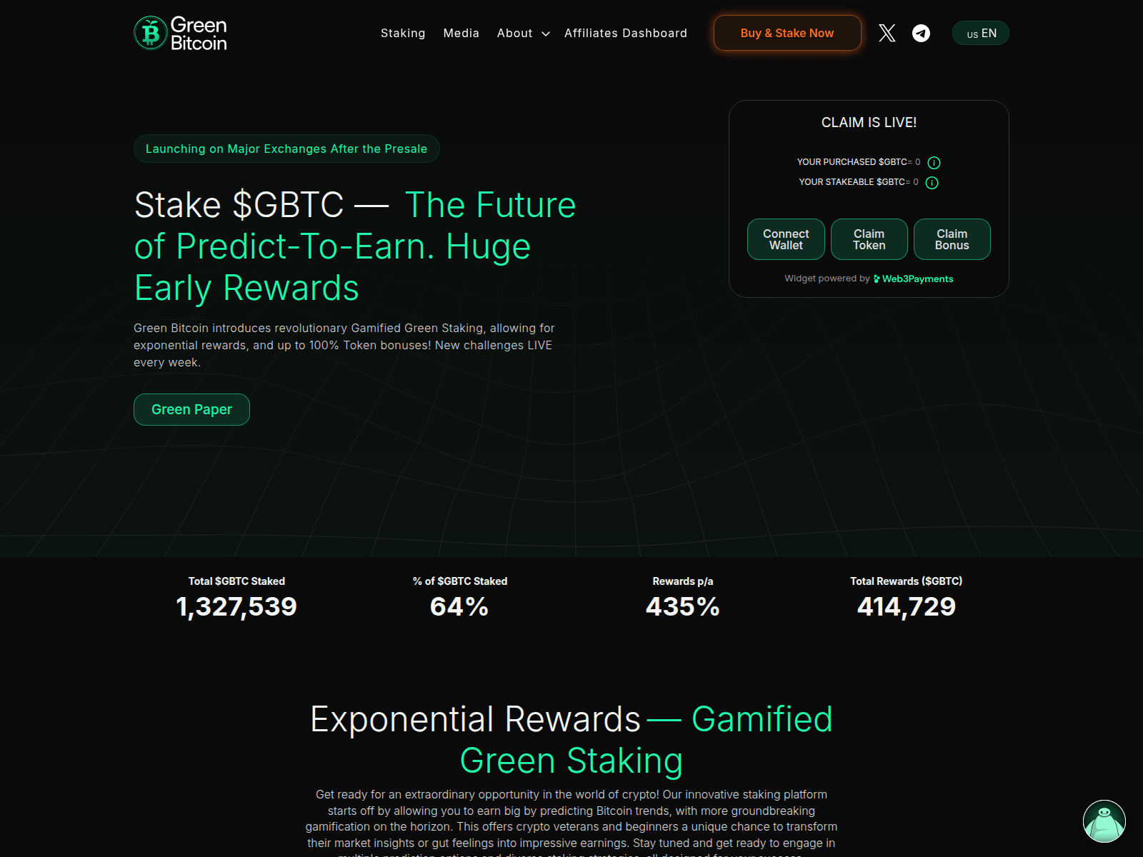 Screenshot of greenbtcs.pages.dev